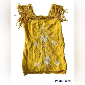 Yellow free people dress.  Size 8
